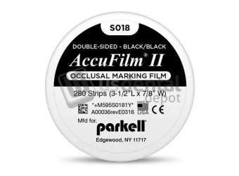 PARKELL - Accu-Film ll Accu-Film II - BLACK/BLACK. Double-sided .0008in  (21 microns) - #SO18
