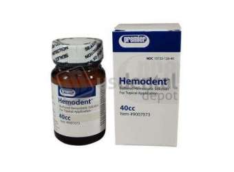 PREMIER Hemodent 40 cc Liquid, Buffered Aluminum Chloride without Epinephrine, 40 cc - #9007073