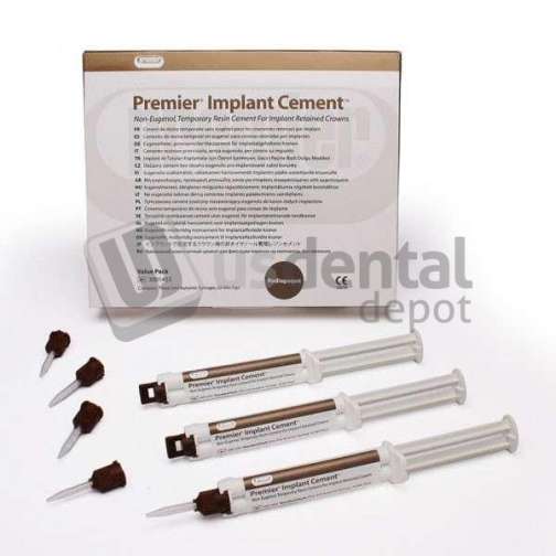 PREMIER  Implant Cement Value Pack: 3 - 5 ml Automix Syringes and 25 Mixing - #3001455