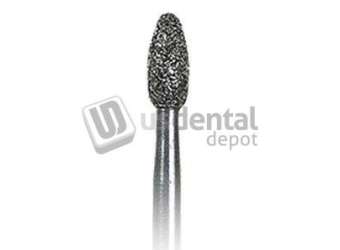 PREMIER Two Striper FG #285.5 football shaped coarse diamond contouring bur, pack of 5 - #2015143