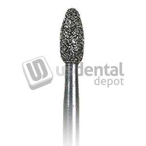 PREMIER Two Striper FG #285.5 football shaped coarse diamond contouring bur, pack of 5 - #2015143