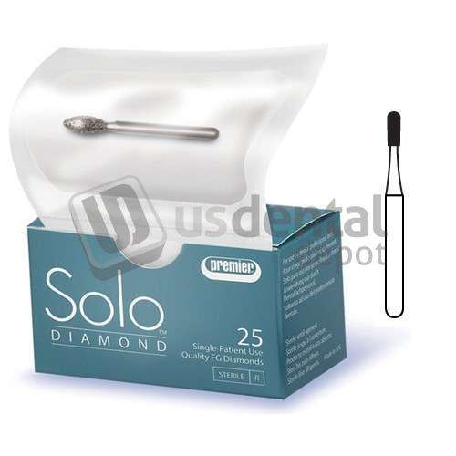 PREMIER Solo FG 330 medium  Grit  operative diamond bur, single use, sterile,25pk - #H330008M