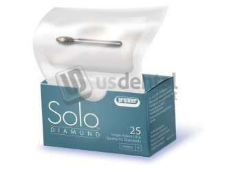 PREMIER Solo #1116.8 coarse  Grit , round end taper diamond bur, single use. Package - #856016C