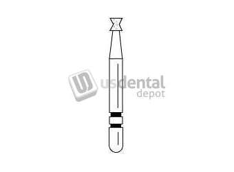 PREMIER Two Striper FG 1210 Amalgam Remover Medium Diamond Bur. Pack of 5 - #2015591