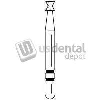 PREMIER Two Striper FG 1210 Amalgam Remover Medium Diamond Bur. Pack of 5 - #2015591