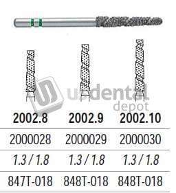 PREMIER TS2000 Speed Cut Diamond FG #2002.8 Flat End Taper Coarse Grit , pack of 5 - #2000028