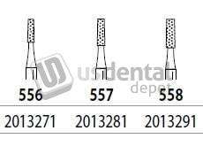 PREMIER Two Striper FG 557 Medium  Grit  Operative Diamond Bur. Pack of 5 - #2013281