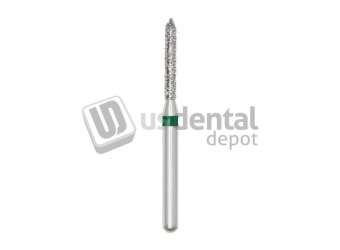 PREMIER Two Striper FG #250.8 Coarse Diamond Bur, Bevel-End Cylinder. Pack of 5 - #2015067