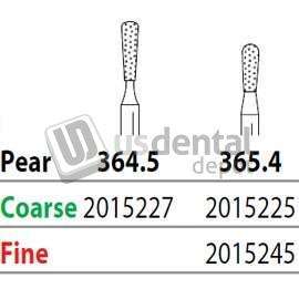 PREMIER Two Striper FG 364.5 Coarse Diamond Bur, Pear. Pack of 5 - #2015227