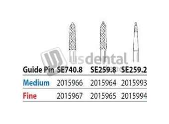 PREMIER Two Striper FG SE740.8 Medium Diamond Burs, All Ceramic Guide Pin. Pack of 5 - #2015966