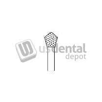 PREMIER Two Striper Skooter FG 1 (T1) Medium Diamond Bur Acorn shaped. Pack of 5. Used - #2015190