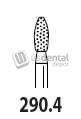 PREMIER Two Striper FG #290.4 football shaped fine diamond bur, pack of 5 - #2015174