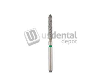 PREMIER Two Striper FG #250.9 Coarse Diamond Bur, Bevel-End Cylinder. Pack of 5 - #2015066