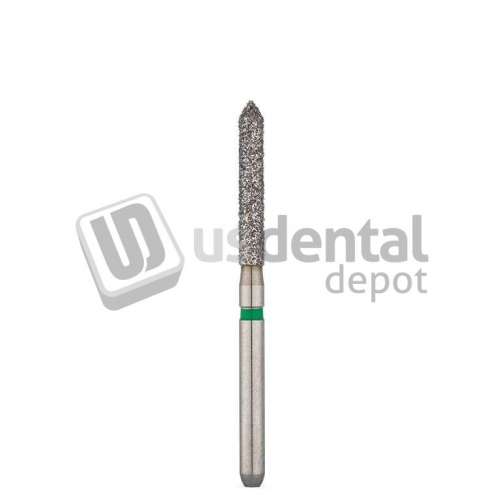 PREMIER Two Striper FG #250.9 Coarse Diamond Bur, Bevel-End Cylinder. Pack of 5 - #2015066