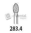 PREMIER Two Striper FG #283.4 football shaped coarse diamond contouring bur, pack of 5 - #2015142