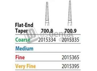 PREMIER Two Striper FG 700.9 Coarse Grit  Diamond Burs, Flat-End Taper. Pack of 5 - #2015335