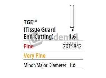 PREMIER Two Striper FG 1.6 Fine TGE (Tissue Guard End-Cutting) Diamond Bur. Refine - #2015842