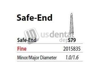 PREMIER Two Striper FG S79 Fine Safe-End Taper Diamond Bur. Pack of 5 - #2015835