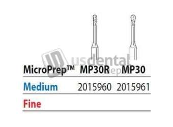 PREMIER Two Striper FG MP 30R Medium Diamond Burs, Micro-Prep. Pack of 5 - #2015960