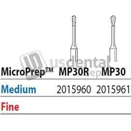 PREMIER Two Striper FG MP 30R Medium Diamond Burs, Micro-Prep. Pack of 5 - #2015960