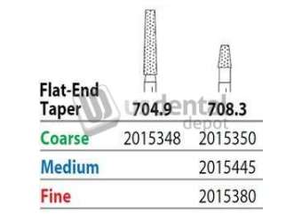 PREMIER Two Striper FG 708.3 Coarse Grit  Diamond Bur Flat-End Taper. Pack of 5 - #2015350