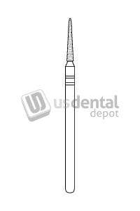 PREMIER  Laboratory HP Diamonds #X769.10F Round End Taper Fine  Grit  Laboratory - #2012730