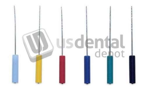 PREMIER  #25 Stainless Steel Barbed Broaches with Color-coded Plastic Handle - #9053631