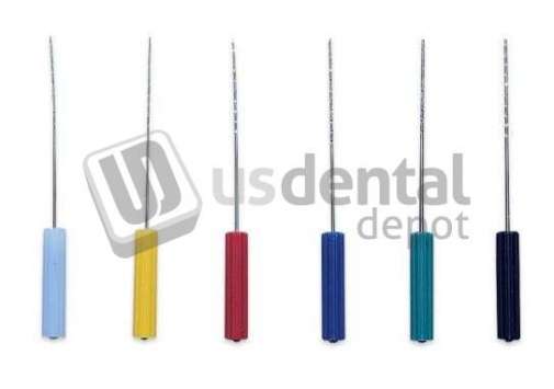 PREMIER  #40 Stainless Steel Barbed Broaches with Color-coded Plastic Handle - #9053634