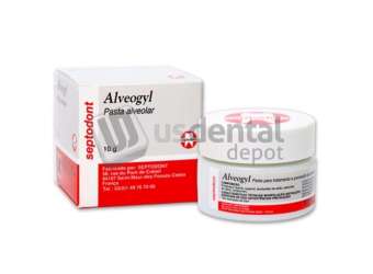 SEPTODONT - Alveogyl Dry Socket Dressing 10g/jar. One-step, self-eliminating treatment - #01-S0010