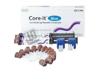 SPIDENT - Core-it BLUE Syringe Refill. Flowable Core Build Up Resin, Dual-Cure: 2 x 10 - # SP05B
