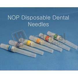 SPIDENT - Spident 30gauge Long Disposable Dental Needles (0.3X25mm) Box of 100 needles - # SPNOP30L