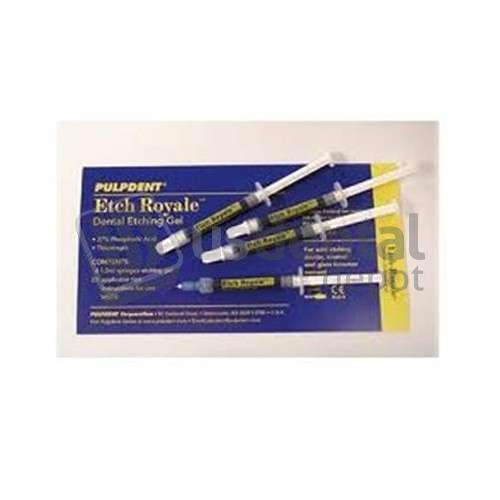 PULPDENT Etch Royale Etch 37% Phosphoric Acid Gel, Bulk Pack: 24 - 1.2 mL Syringes - #ER24