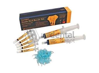 PULPDENT Etch Royale Jumbo Kit Etch 37% Phosphoric Acid Gel, 2 x 25mL syringes gel - #ER50