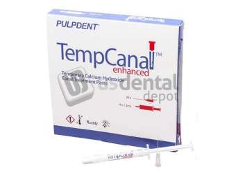 PULPDENT TempCanal Enhanced Calcium Hydroxide canal treatment paste kit, 4 x 1.2mL - #TE4