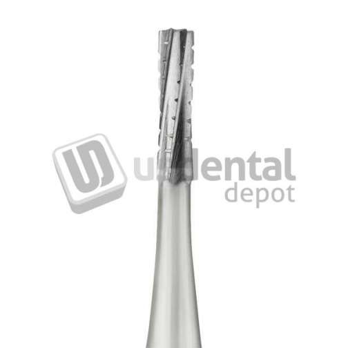 SS WHITE - FG #557 SS (short shank) straight fissure crosscut carbide bur, clinic - #13500