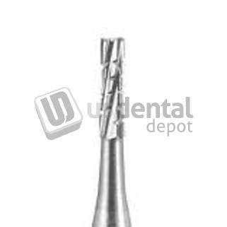 SS WHITE - FG #557L Straight Fissure Crosscut Carbide Bur, 100pk burs  - #13577