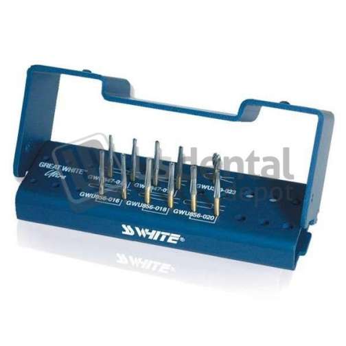 SS WHITE - Great WHITE Ultra Crown & Bridge Preparation Kit. Contains Autoclavable bur - #18150