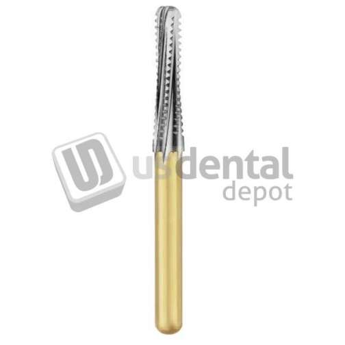 SS WHITE - Great WHITE Ultra FG #856.018 SS Round End Taper Carbide Bur 5pk . Short Shank - #18183-5