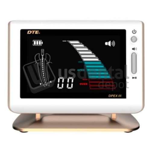 WOODPECKER - DTE Apex Locator with Gold Trim & Stand. Equipped with CLEAR, multicolor LCD - # Dpex-III