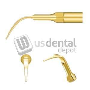 WOODPECKER - DTE Ultrasonic Scaler Gold Tips GD4T – 5/Pk. Supragingival Scaling Tips - # GD-4T