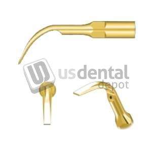WOODPECKER - DTE Ultrasonic Scaler Gold Tips GD2T – 5/Pk. Supragingival Scaling Tips - # GD-2T