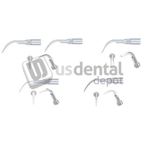 WOODPECKER - DTE Ultrasonic Scaler Silver Tips ASSORTED – 5/Pk. Includes: 1 x Perio scaling - # DARTS-5
