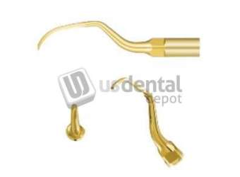 WOODPECKER - DTE Ultrasonic Scaler Gold Tips PD12T – 1/Pk. Supragingival Scaling Tips - # PD-12T