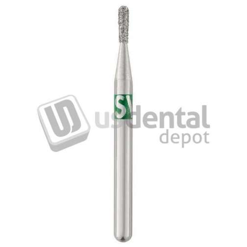 SS-WHITE - Piranha Diamonds FG #830.012 Coarse  Grit , Pear Shaped, Single Use Diamond Bur - #830-012C