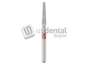 SS-WHITE - Piranha Diamonds FG #856.016 Fine  Grit , Round End Taper, Single Use Diamond - #856-016F