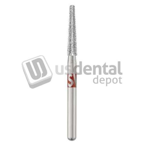 SS-WHITE - Piranha Diamonds FG #856.016 Fine  Grit , Round End Taper, Single Use Diamond - #856-016F