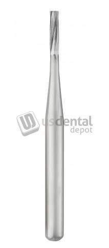 SS WHITE - FG #56 SS (Short Shank) Plain Flat End Fissure Carbide Bur, Package - #13065