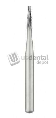 SS WHITE - FG #700 SS (short shank) Taper Flat End Crosscut Fissure Carbide Bur - #13708