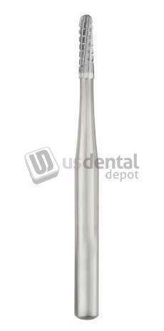 SS WHITE - FG #1556 SS (Short Shank) Straight, Round End Crosscut Fissure Carbide - #13515