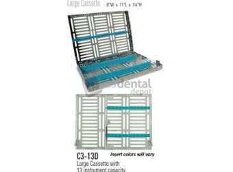 NORDENT Large, 13 Instrument plus 4in x 8in  open area Sterilization Cassette - #C3-13D3